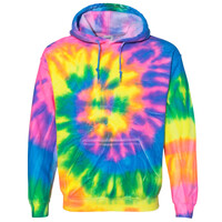 Blended Tie-Dyed Hooded Sweatshirt